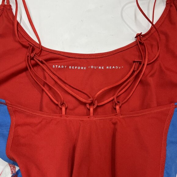 FourLaps Elevate Jumpsuit Womens L Crimson Red Athletic Fit Moisture Wicking Gym - Picture 11 of 16